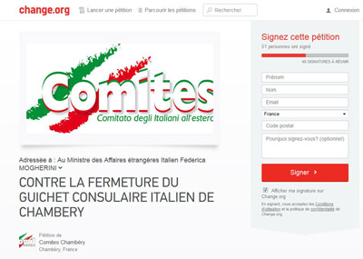 Contre la fermeture du guichet consulaire