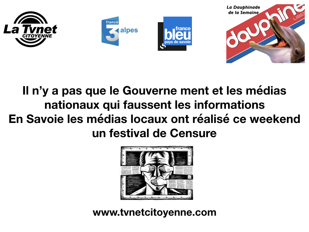 Stop à la CENSURE des médias Nationaux et Locaux