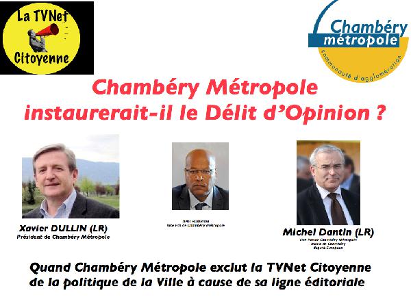 La TVNet Citoyenne a -t-elle été exclu de la politique de la ville à cause de ses opinions ?