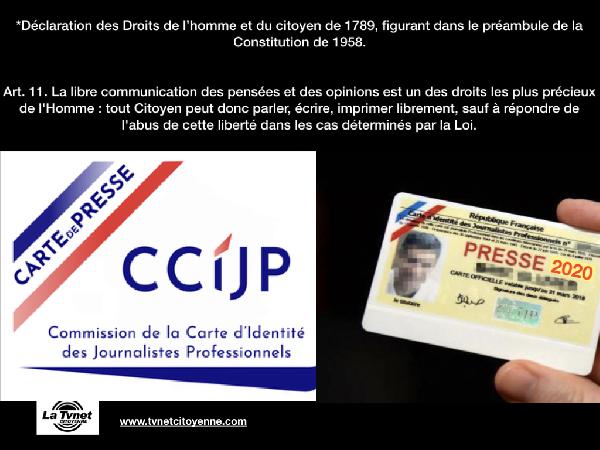 Non à Loi “Sécurité Globale “ : Pas de Démocratie locale sans Information libre et Indépendante