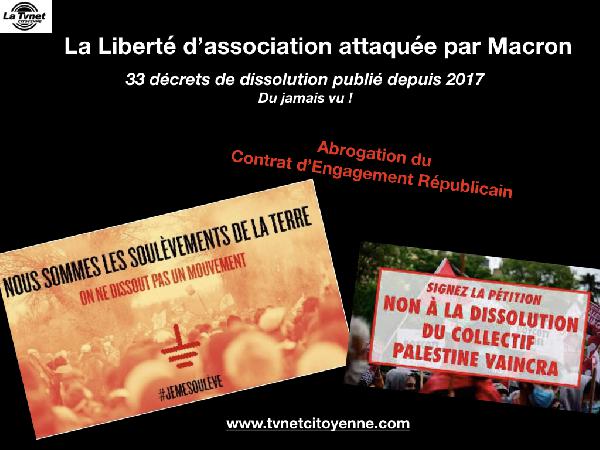 La liberté associative attaquée par Macron