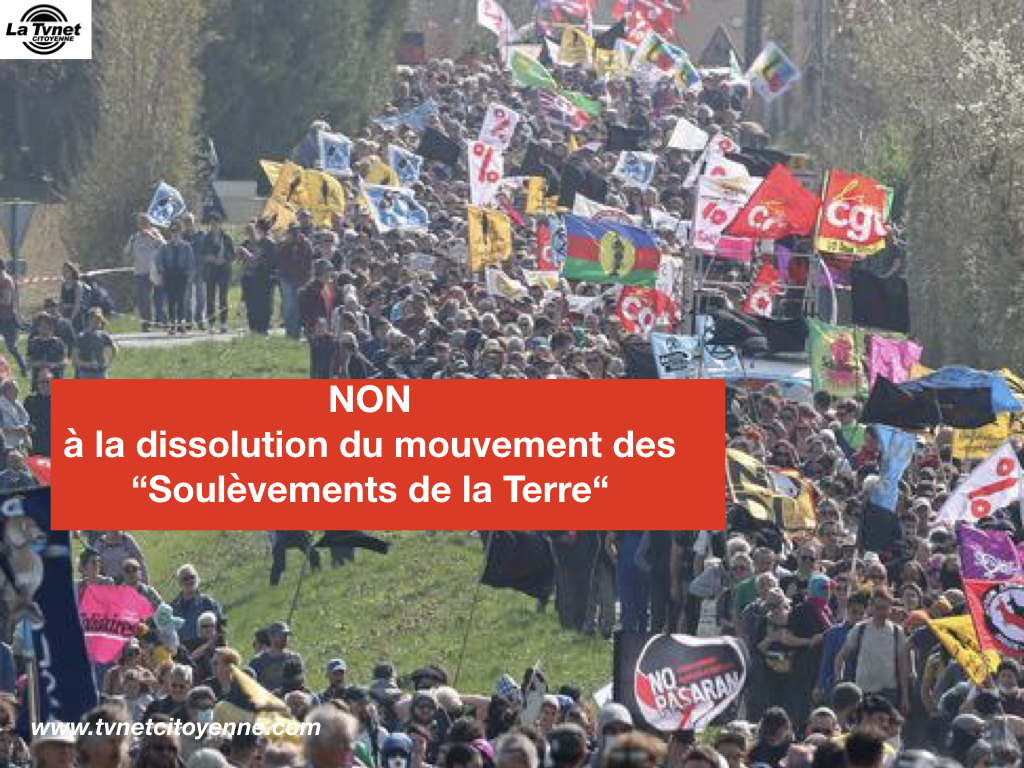 NON à la dissolution des SOULEVEMENTS de la TERRE